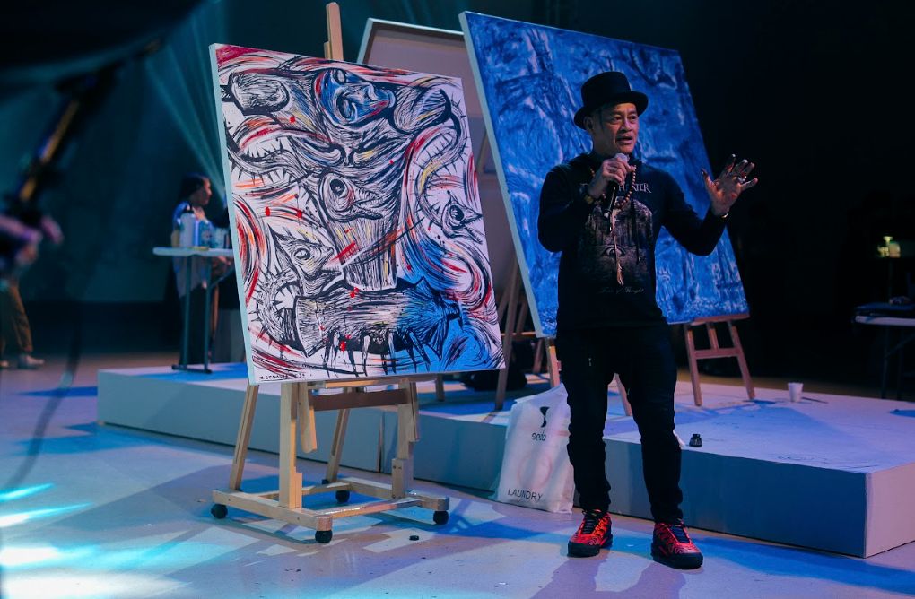 Artist Roedil Gerarldo at SearchMindscape's Immersive Art