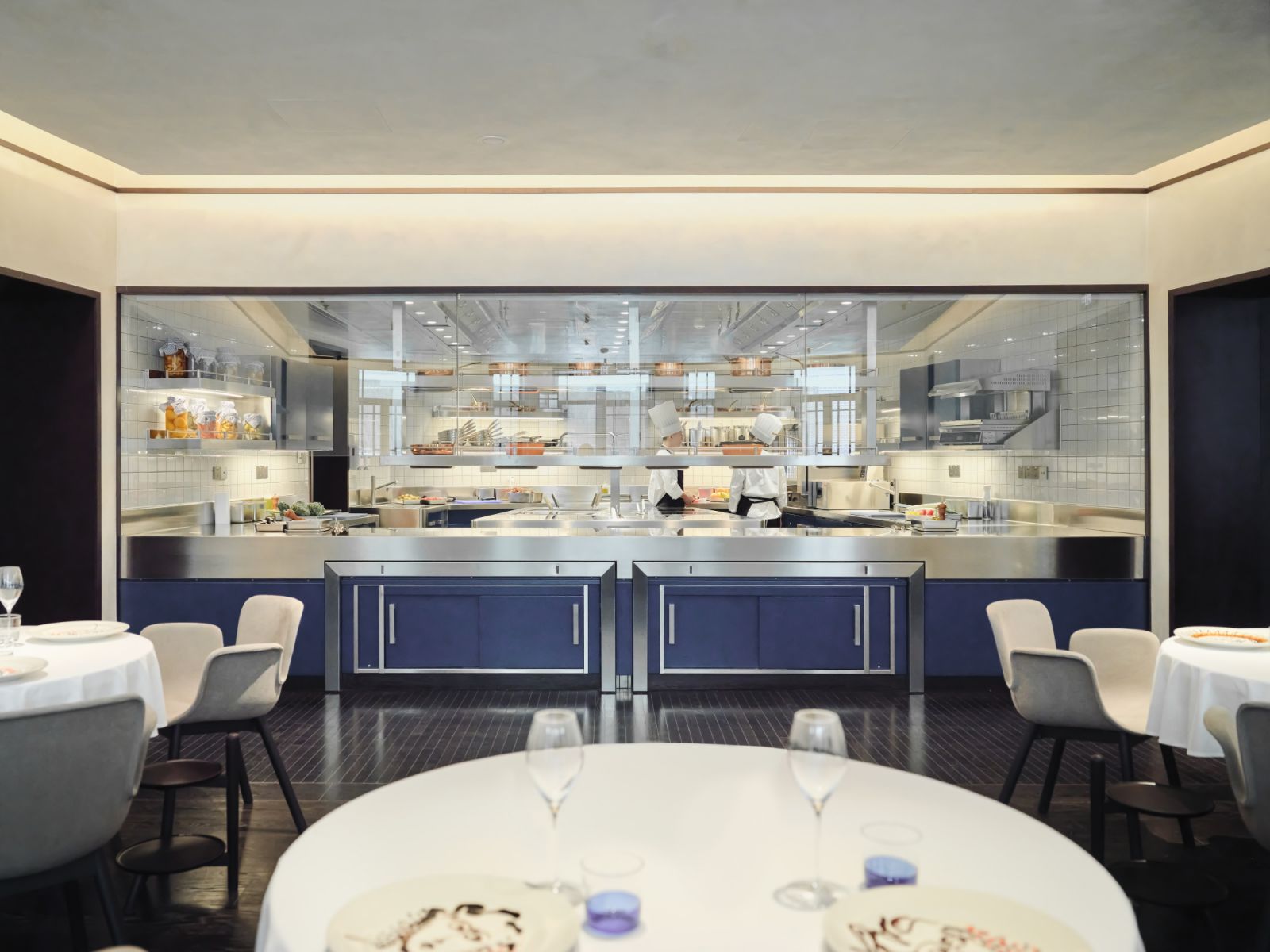 Open kitchen at Scilla