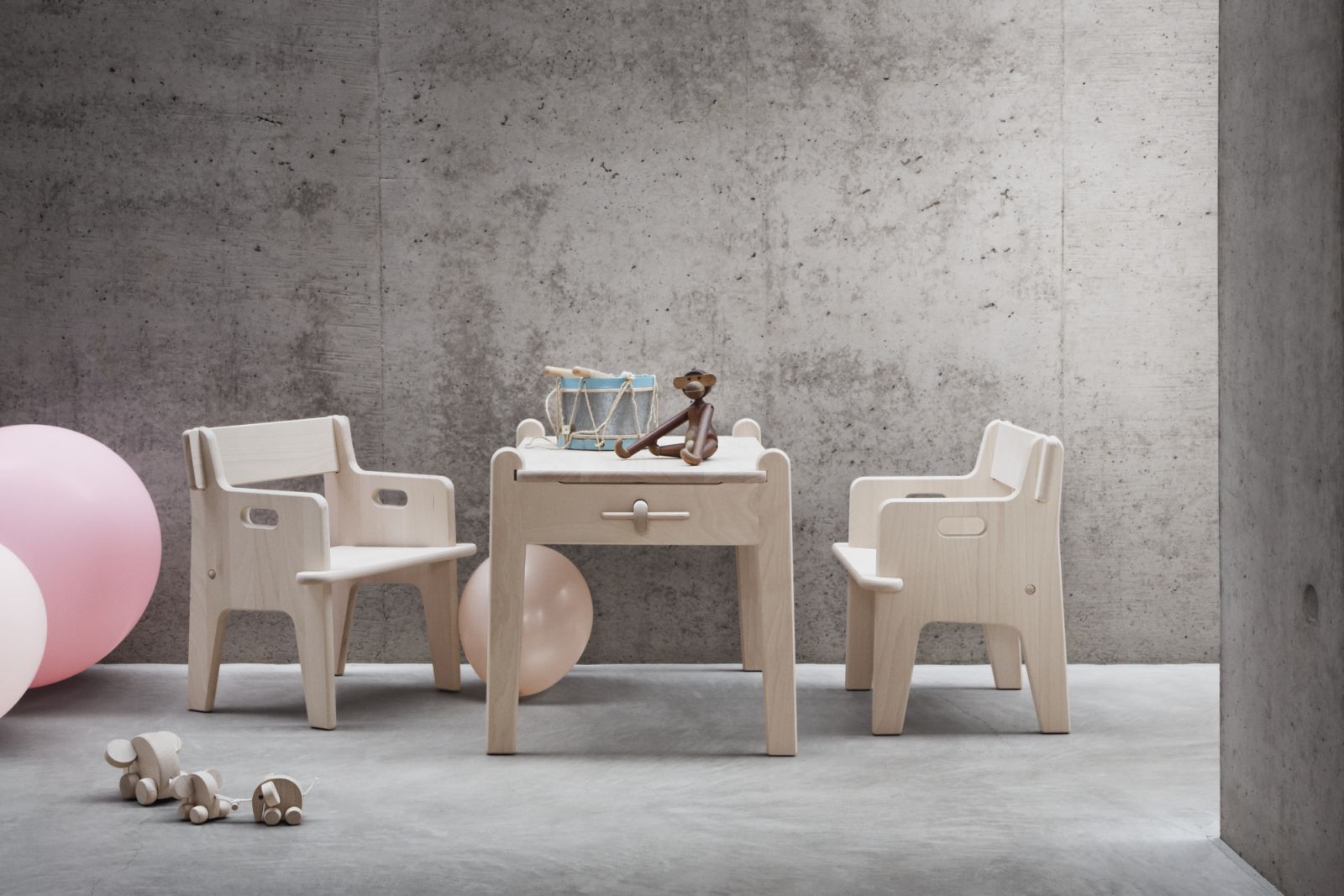 Carl Hansen & Søn’s Peter’s Chair and Table by Hans J Wegner (Photo: Carl Hansen & Søn)