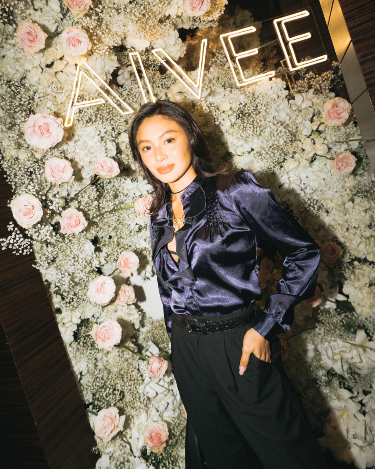 Nadine Lustre at Dr Aivee Aguilar Teo's birthday bash 2024