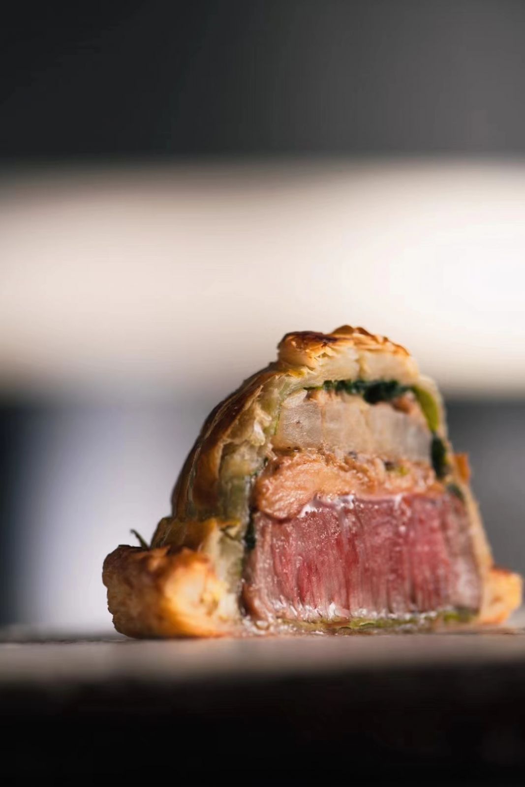 All embracing (wagyu Chateaubriand, beef tripe, spring leek, cabbage) at Avant