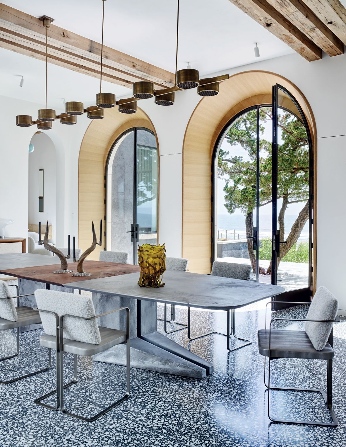 A bespoke dining table made from food-grade cast aluminium (Photo: Richard Powers)