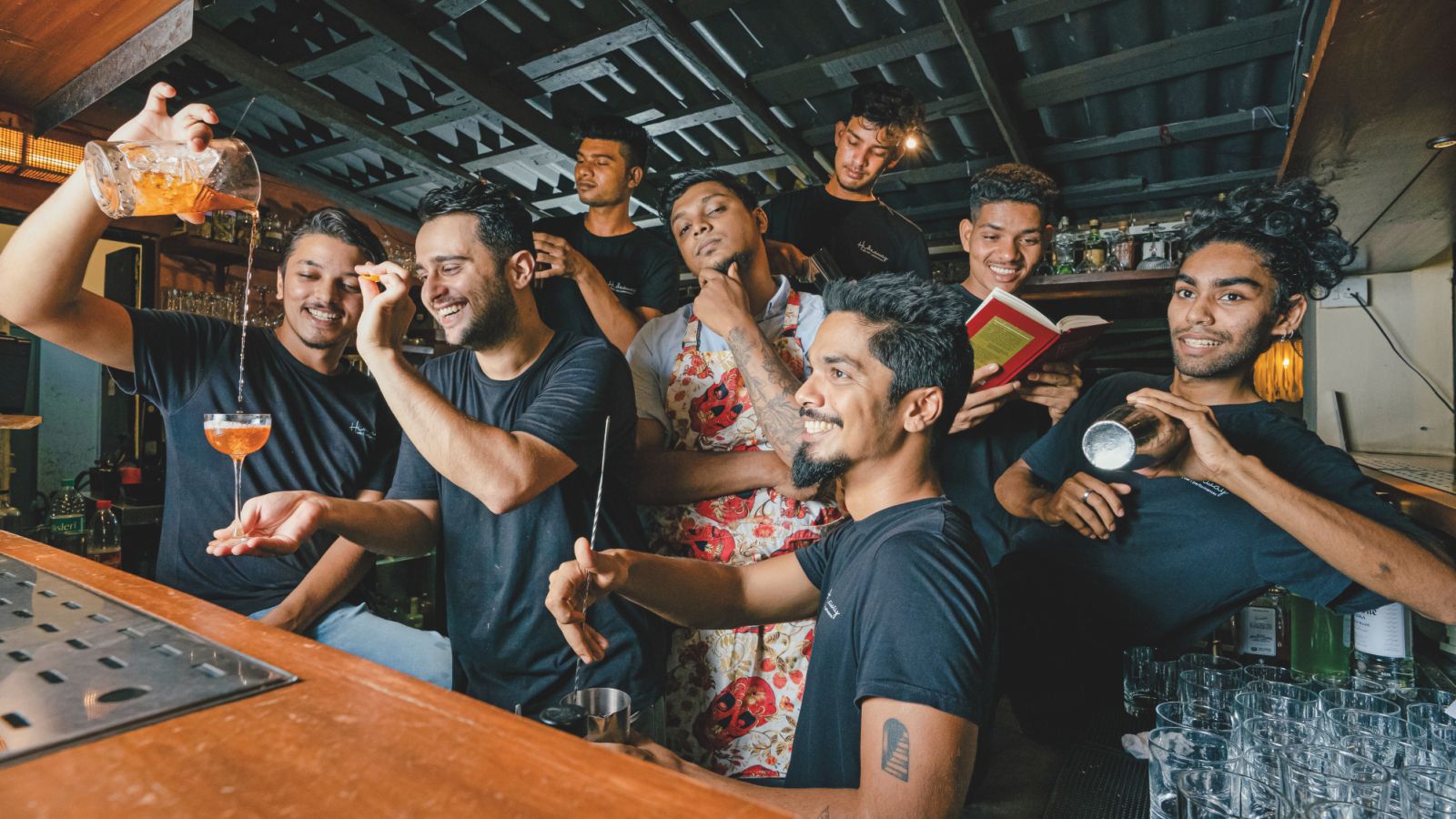 Bar team at Hideaway