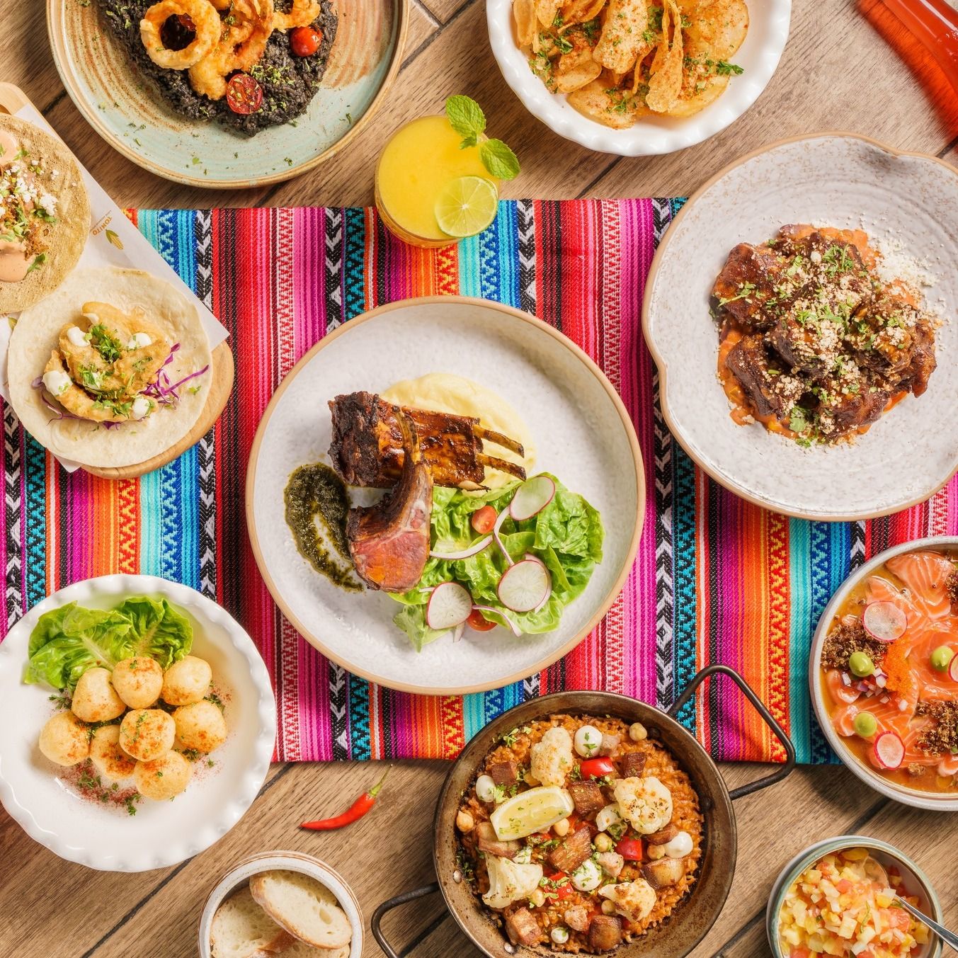 Food spread at Tonito (Photo: Facebook / Tonito Latin American Kitchen)