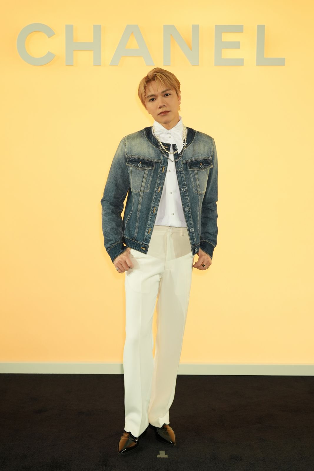 HONG KONG, CHINA - NOVEMBER 05: Hins Cheung attends the the CHANEL Cruise 2024/25 Hong Kong Replica Show at the Hong Kong Design Institute on November 05, 2024 in Hong Kong, China. (Photo by Anthony Kwan/Getty Images for CHANEL)
