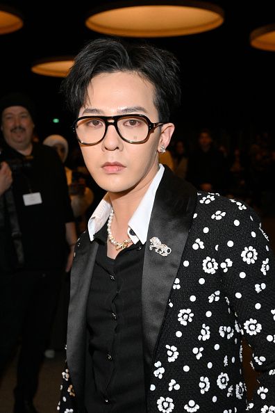 PARIS, FRANCE - JANUARY 24: (EDITORIAL USE ONLY - For Non-Editorial use please seek approval from Fashion House) G-Dragon attends the Chanel Haute Couture Spring Summer 2023 show as part of Paris Fashion Week  on January 24, 2023 in Paris, France. (Photo by Stephane Cardinale - Corbis/Corbis via Getty Images)