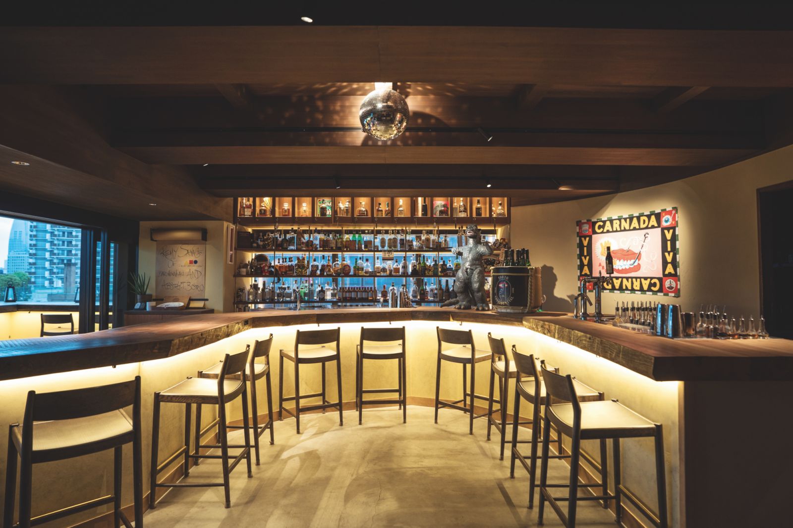 Main bar at Tokyo Confidential