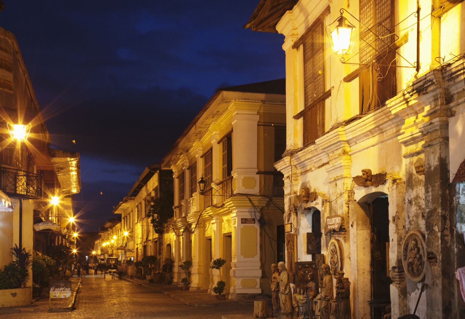 Vigan City at night, evoking romantic images of a bygone era of Philippine history (Photo: Getty Images)