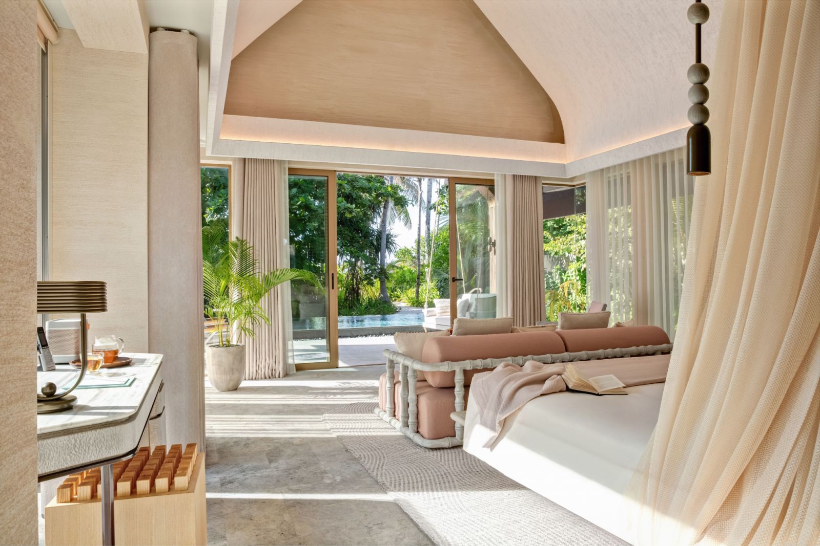 Beach pool villa at Joali Being