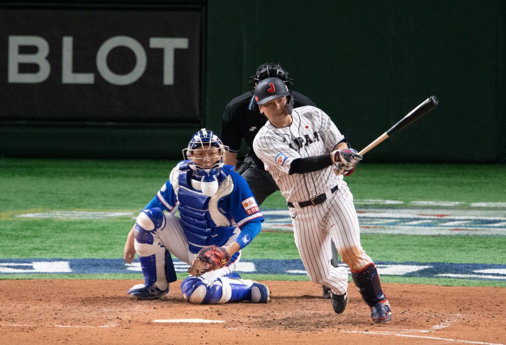 xxx during the WBSC Premier 12 final game between Japan and South Korea at the Tokyo Dome on November 17, 2019 in Tokyo, Japan.