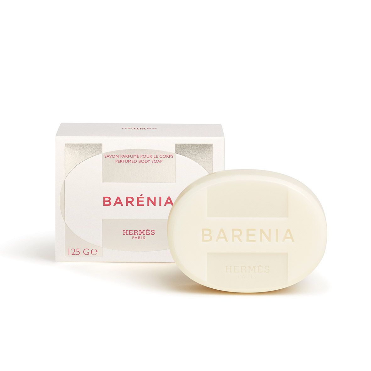 The Barénia Perfumed Soap lathers generously for a luxurious cleanse.