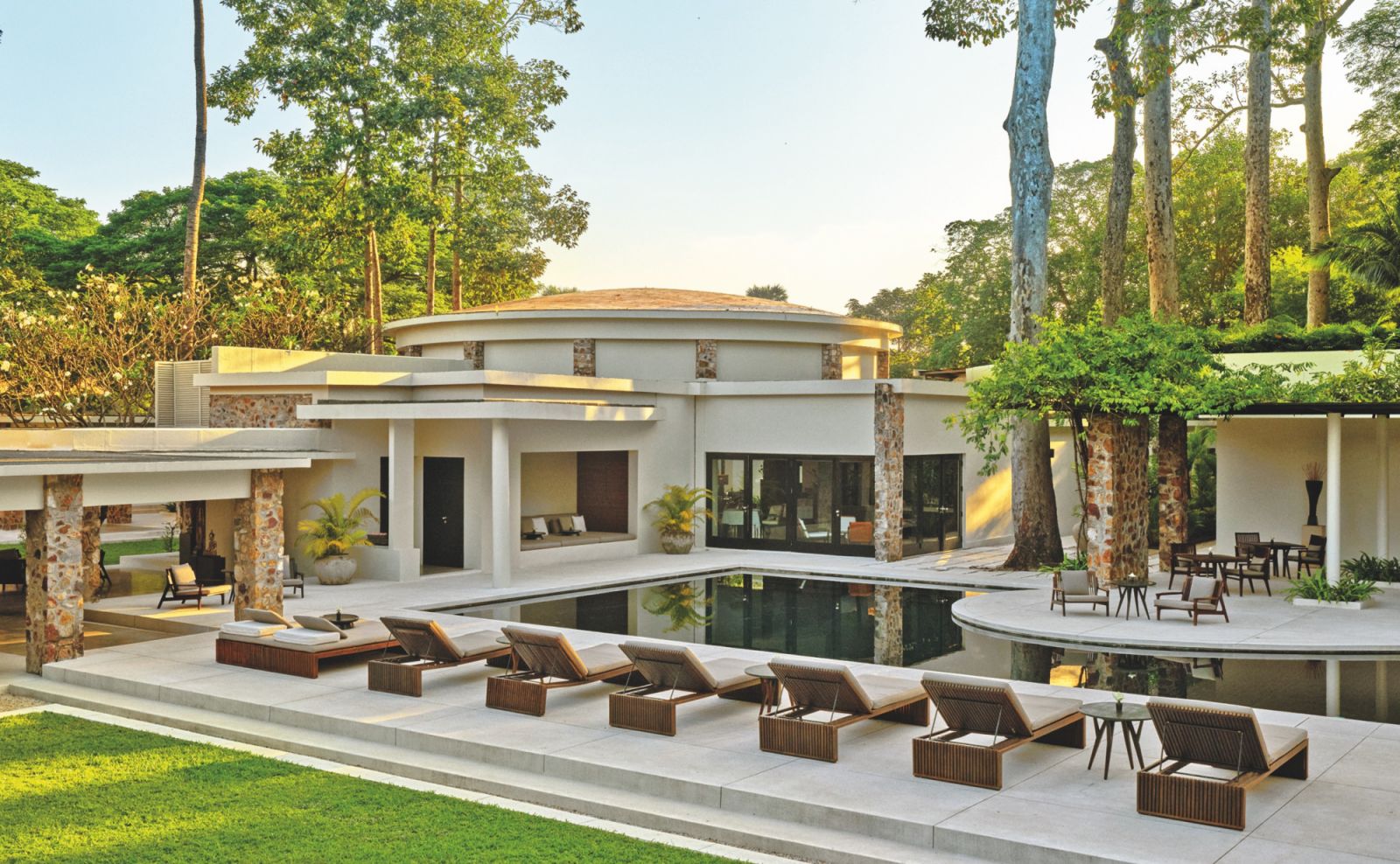 Main pool at Amansara