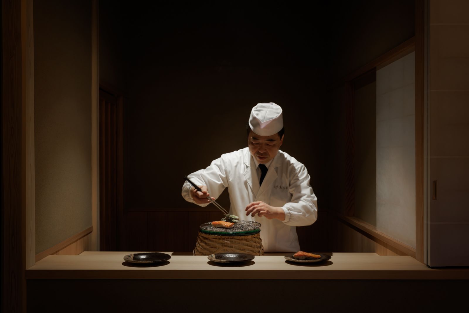 Chef's table at Asaba Ryokan