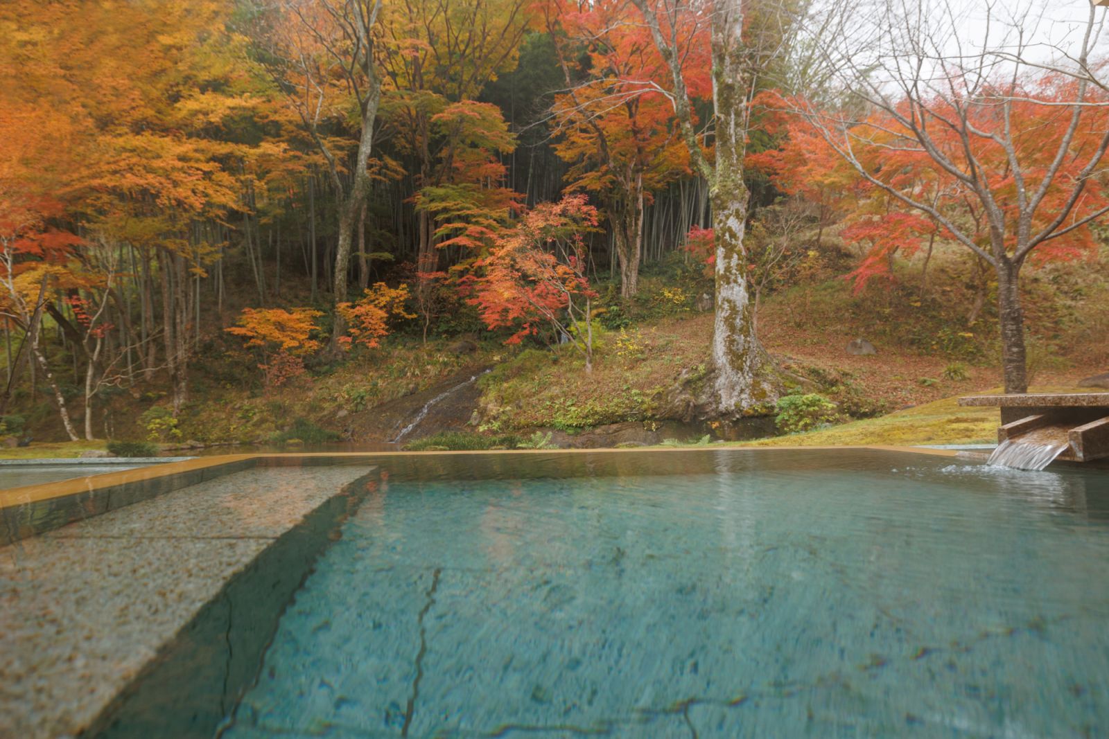 Tenko villa open air bath at Asaba Ryokan