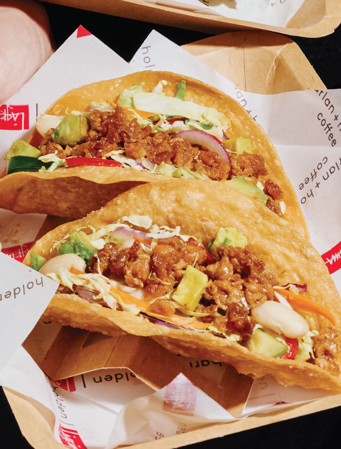 Avocado chicken taco by Harlan + Holden Coffee and Lagrima