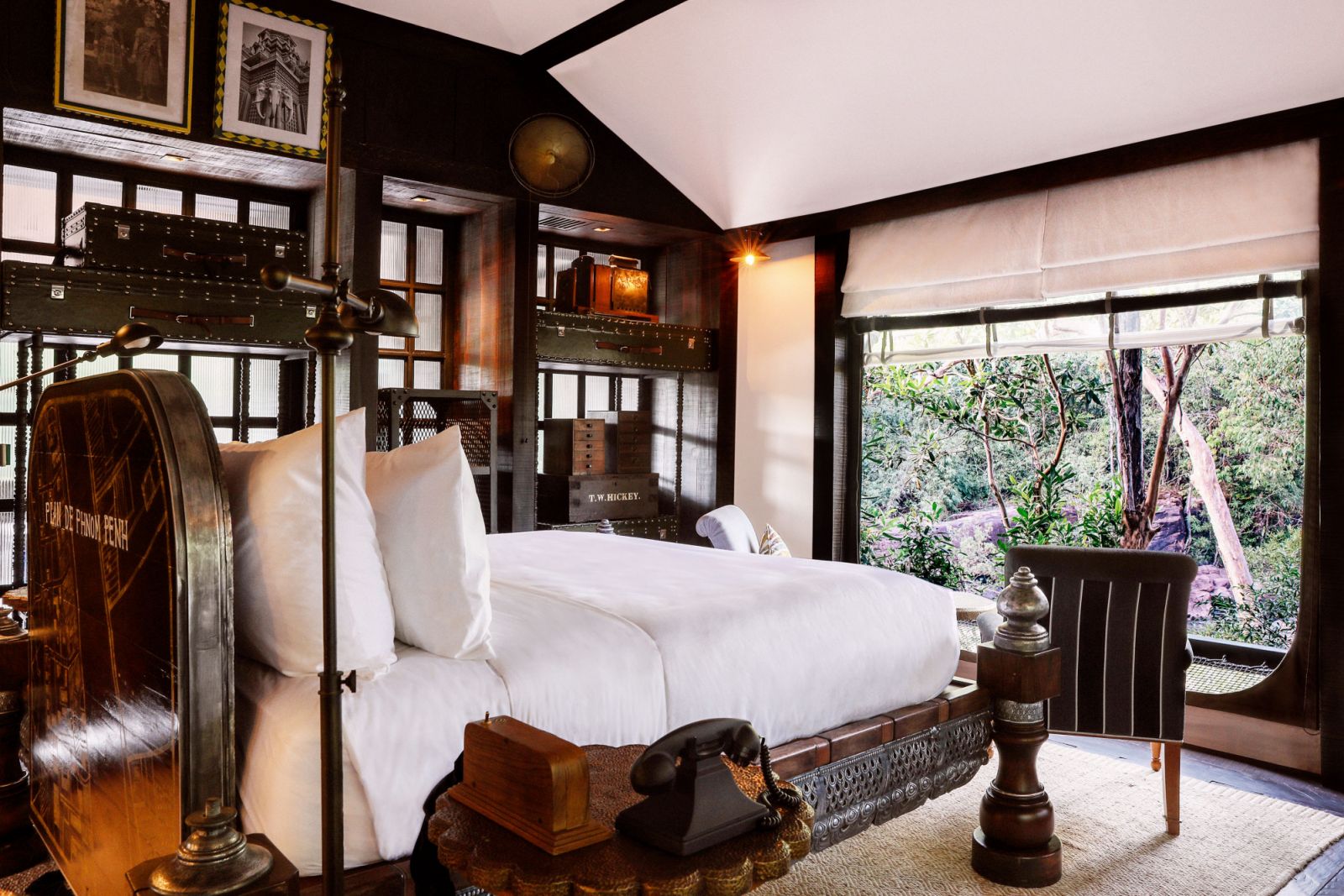 Cambodian Royalty Tent bedroom at Shinta Mani Wild