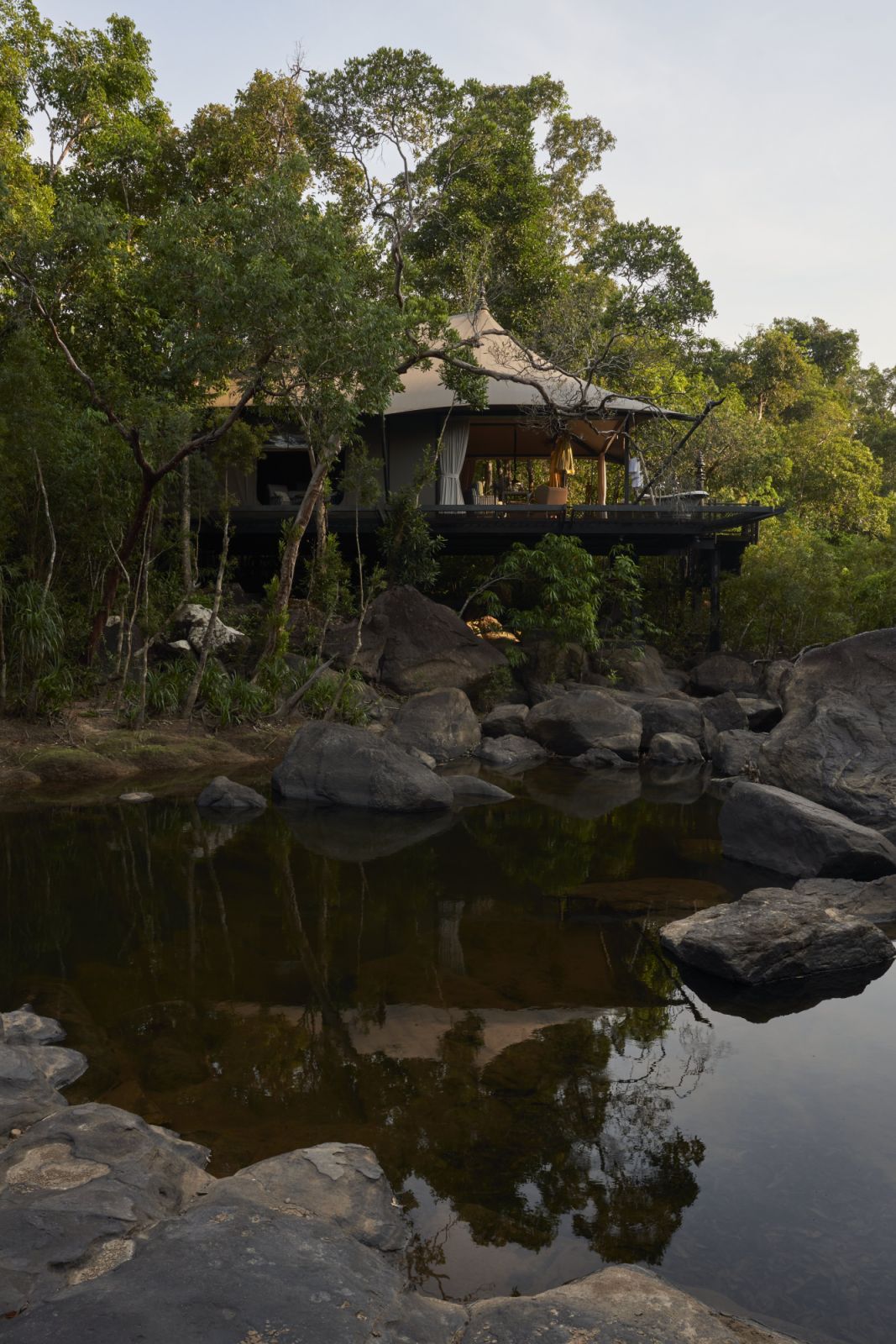 Tent exterior at Shinta Mani Wild