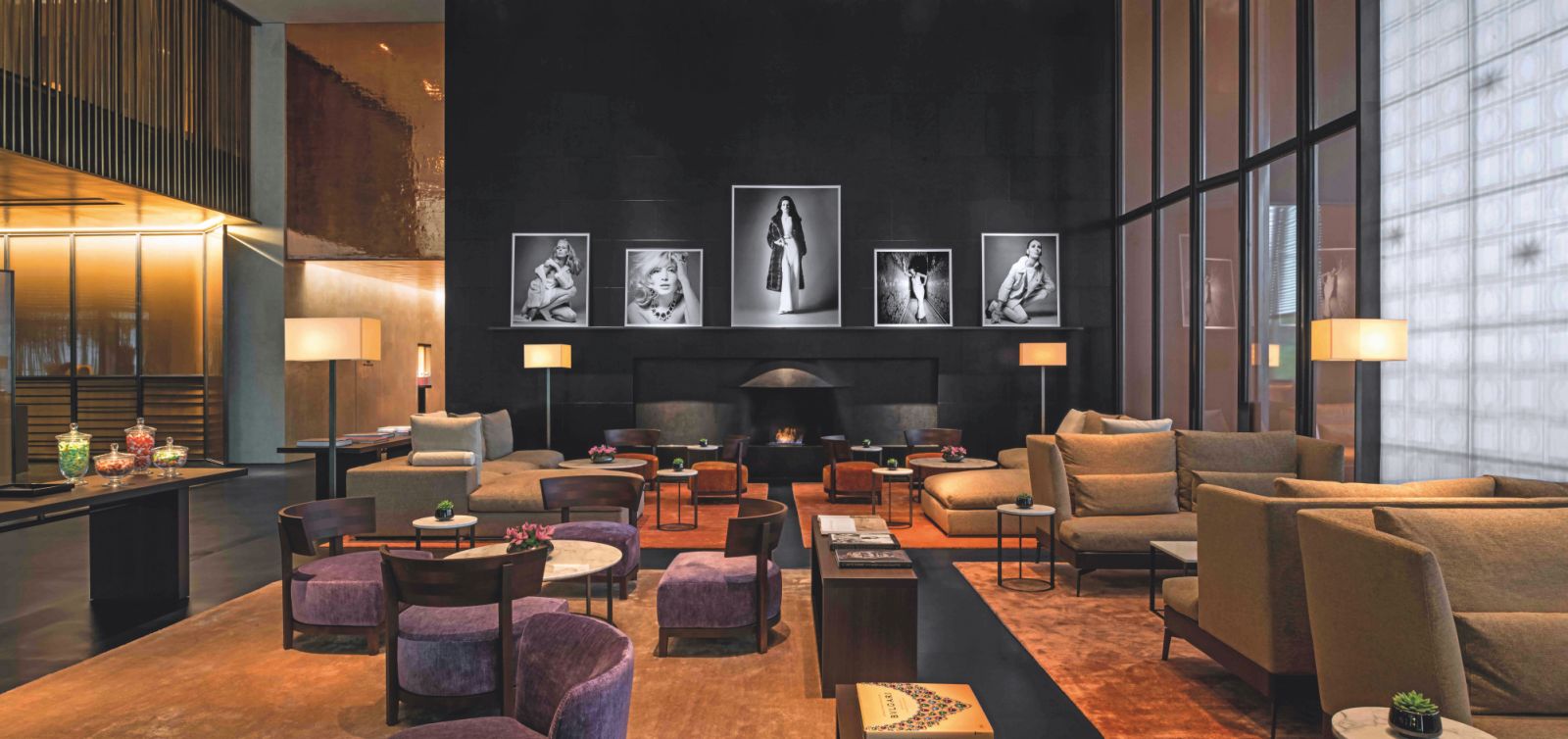 Lobby lounge at Bvlgari Hotel Beijing