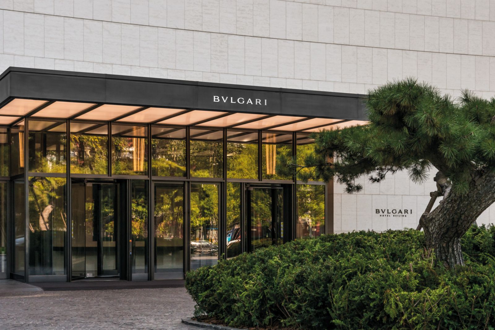Entrance at Bvlgari Hotel Beijing