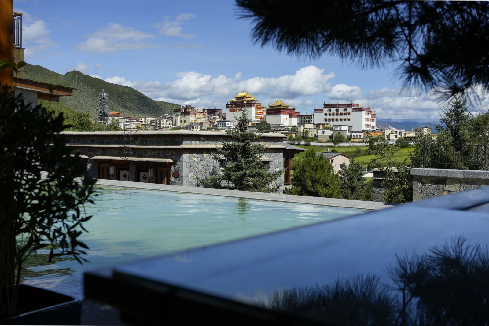 Swimming pool at Songtsam Linka Retreat Shangri-La
