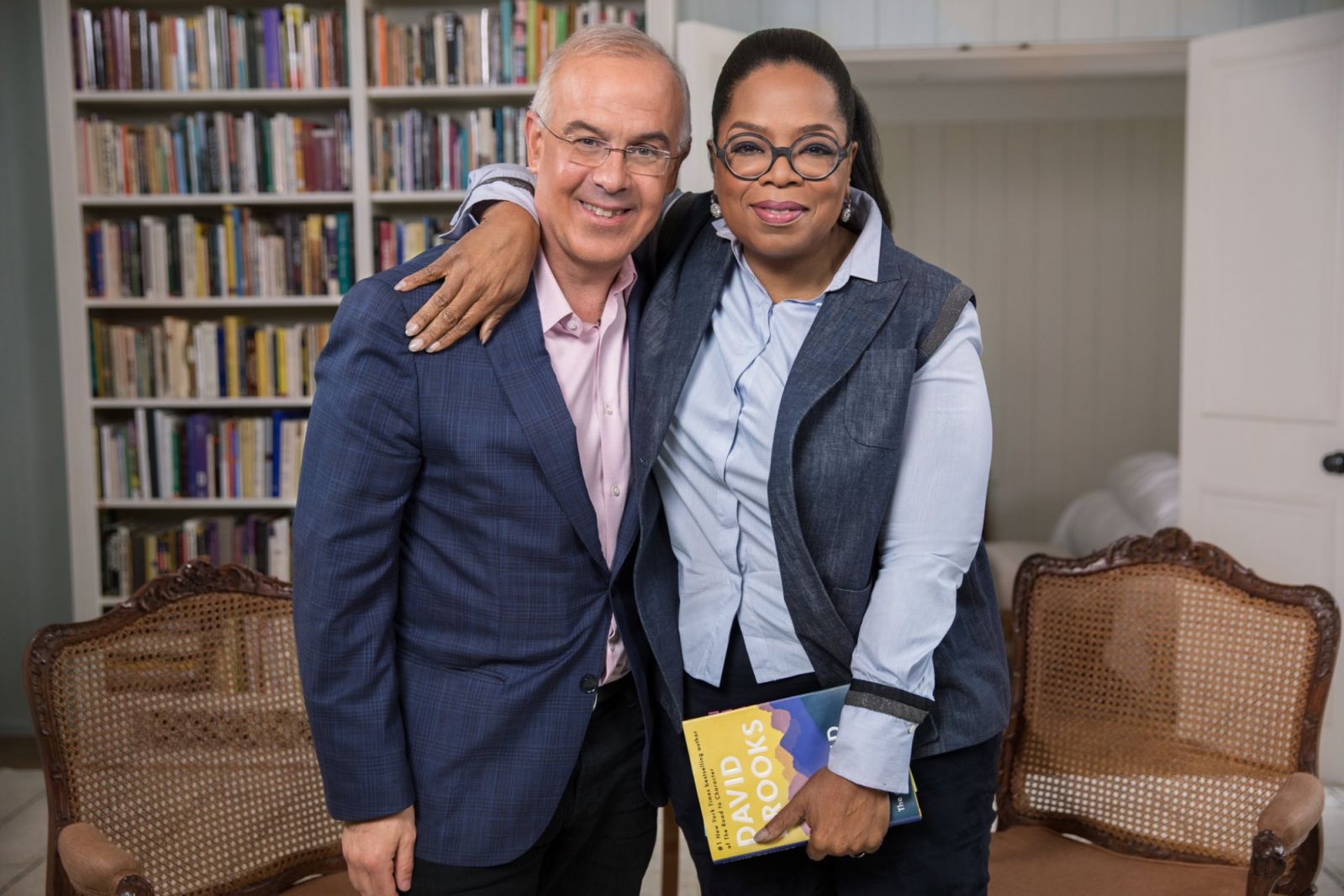 David Brooks เมื่อครั้งเป็นแขกรับเชิญในรายการ Super Soul Sunday ของ Oprah Winfrey(ภาพ: David Brooks/X)
