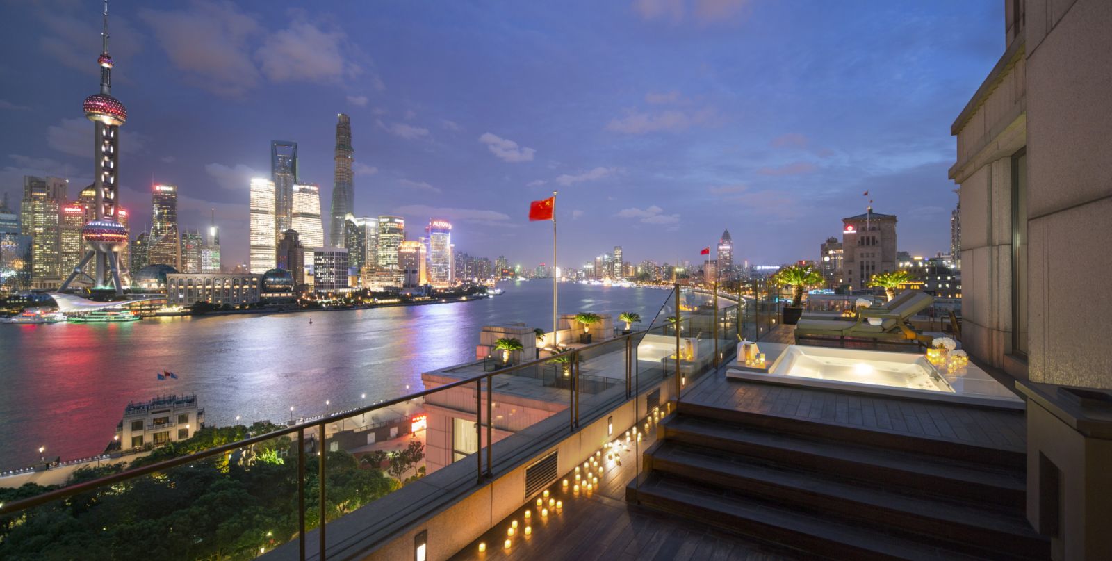 Astor suite terrace at The Peninsula Shanghai