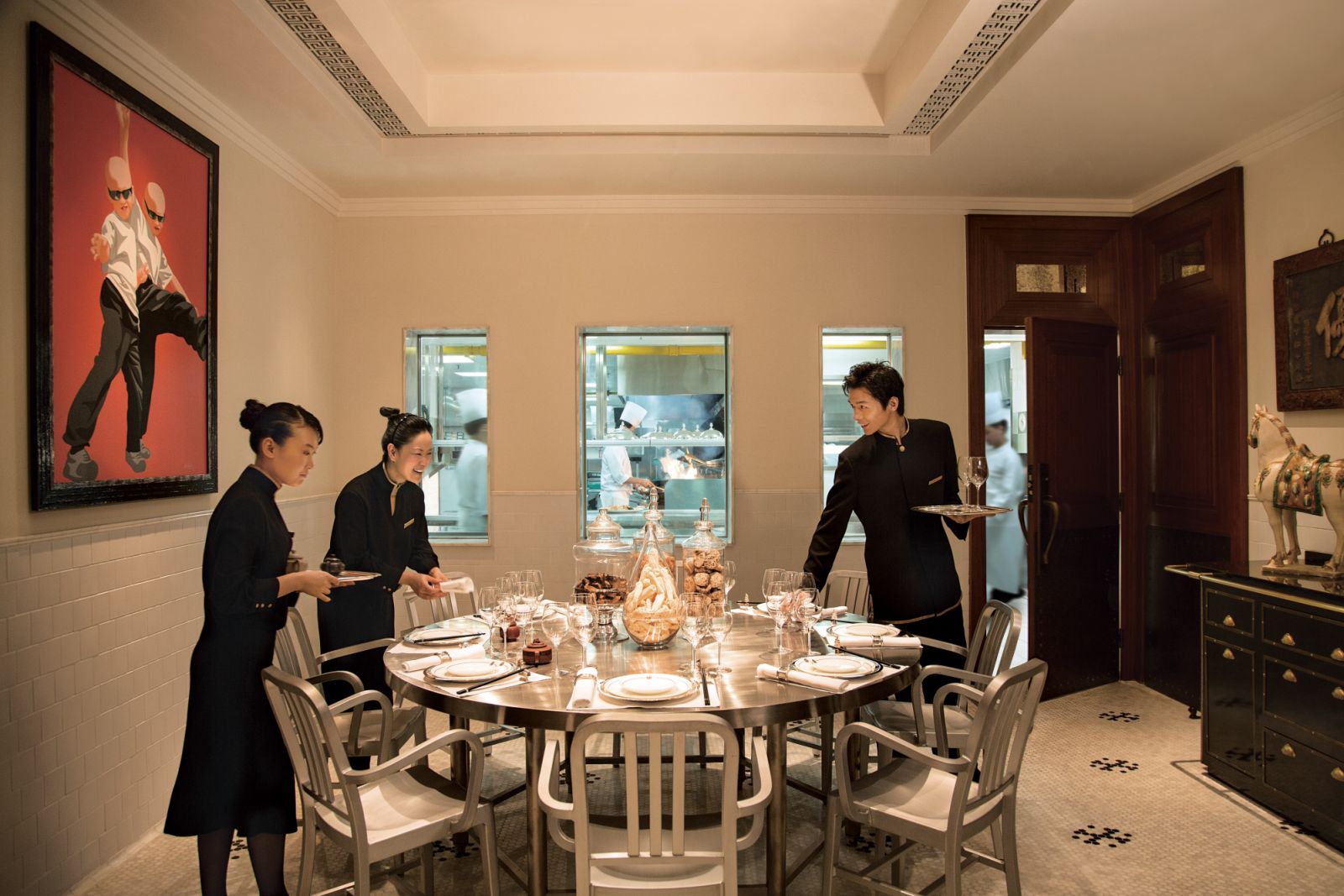 Yi Long Court Chefs table at The Peninsula Shanghai
