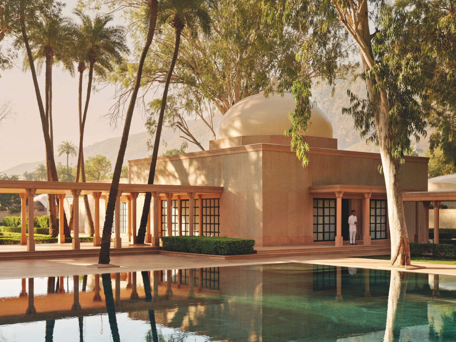 Main building spa exterior at Amanbagh