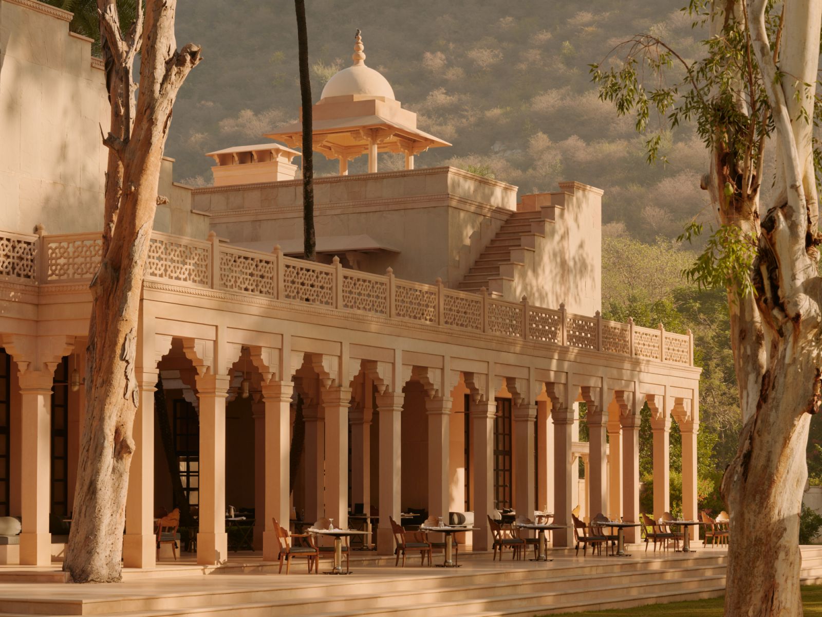 Main building exterior at Amanbagh