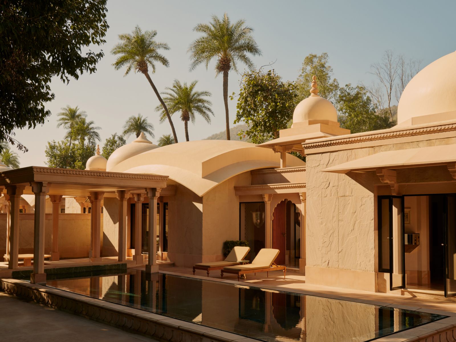 Pool Pavilion exterior at Amanbagh