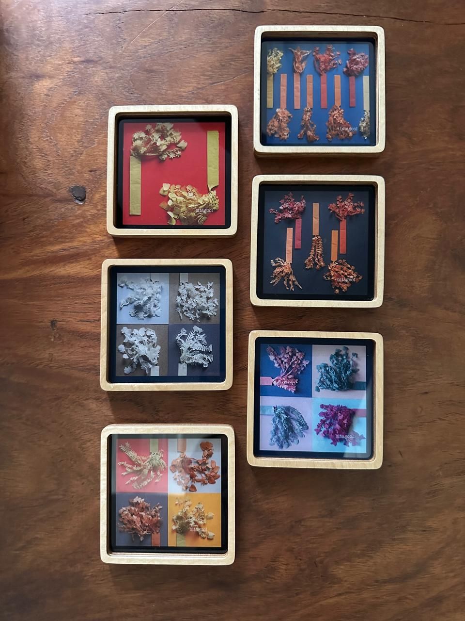 Coasters by bitagcol featuring the designer's statement prints (Photo: Courtesy of Before Deadlines)