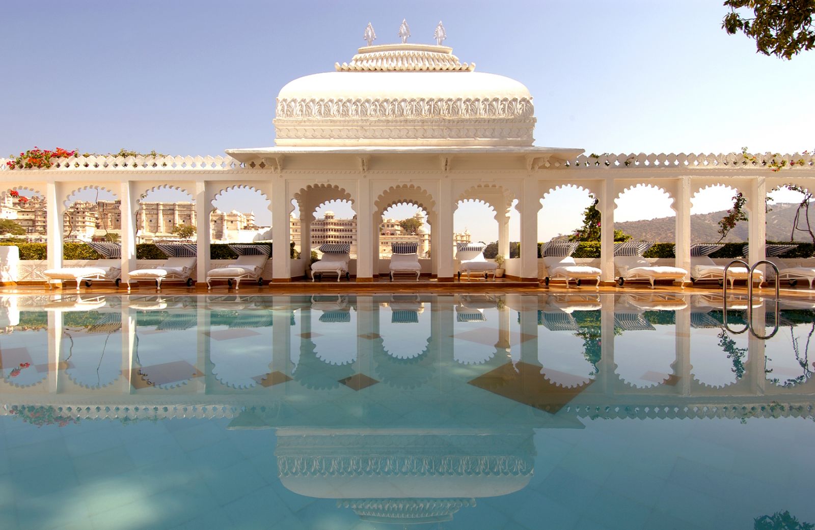 Swimming pool at Taj Lake Palace