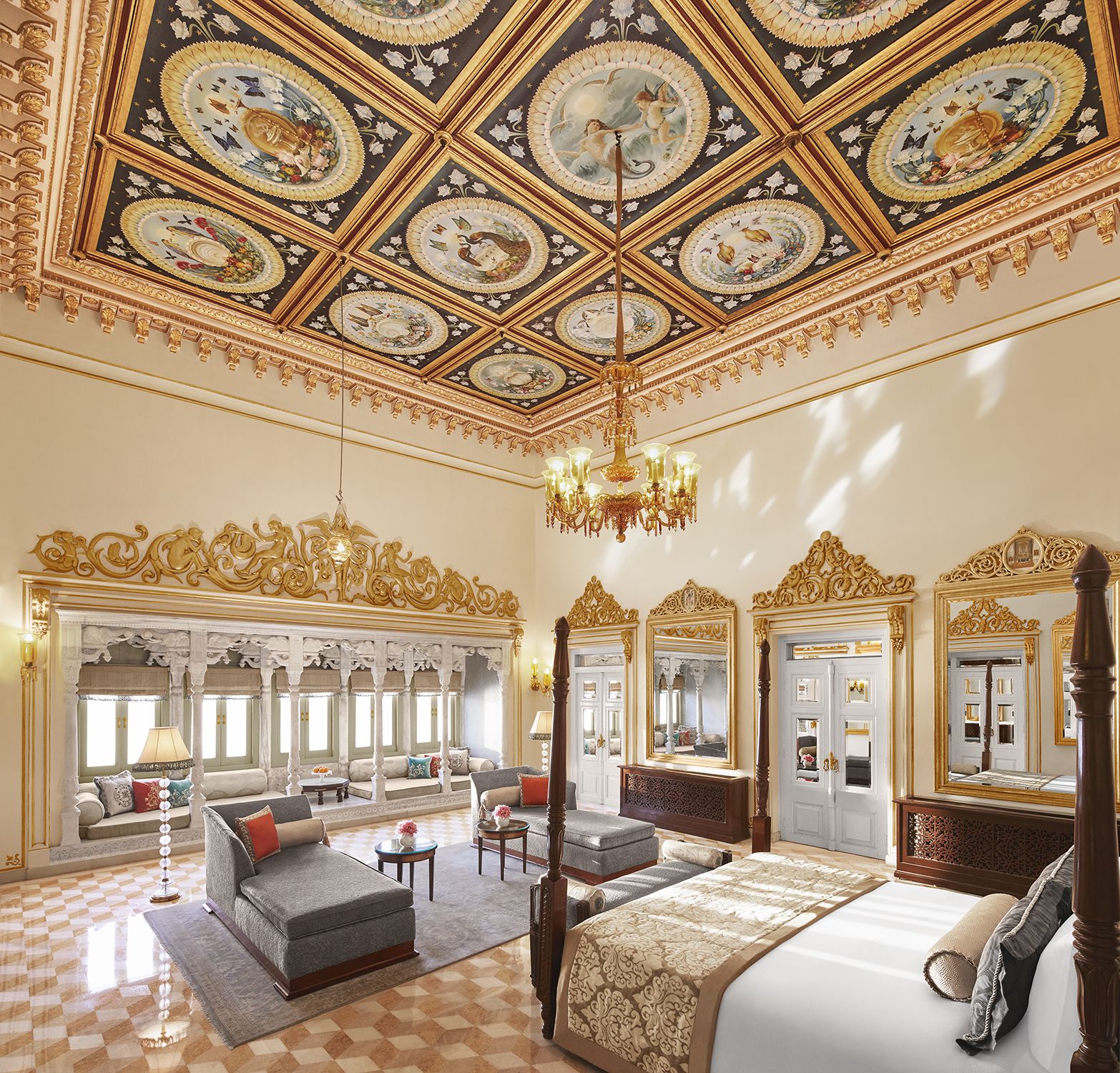 Grand Royal Suite one-bedroom lake view at Taj Lake Palace