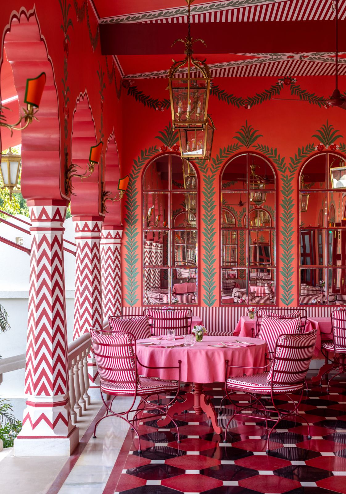 Dining space at Villa Palladio