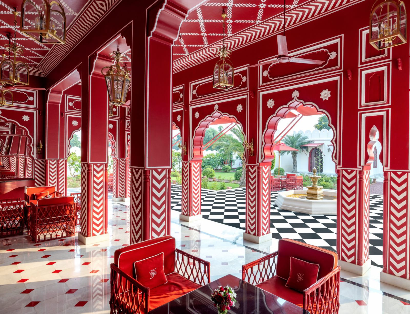 Dining space at Villa Palladio