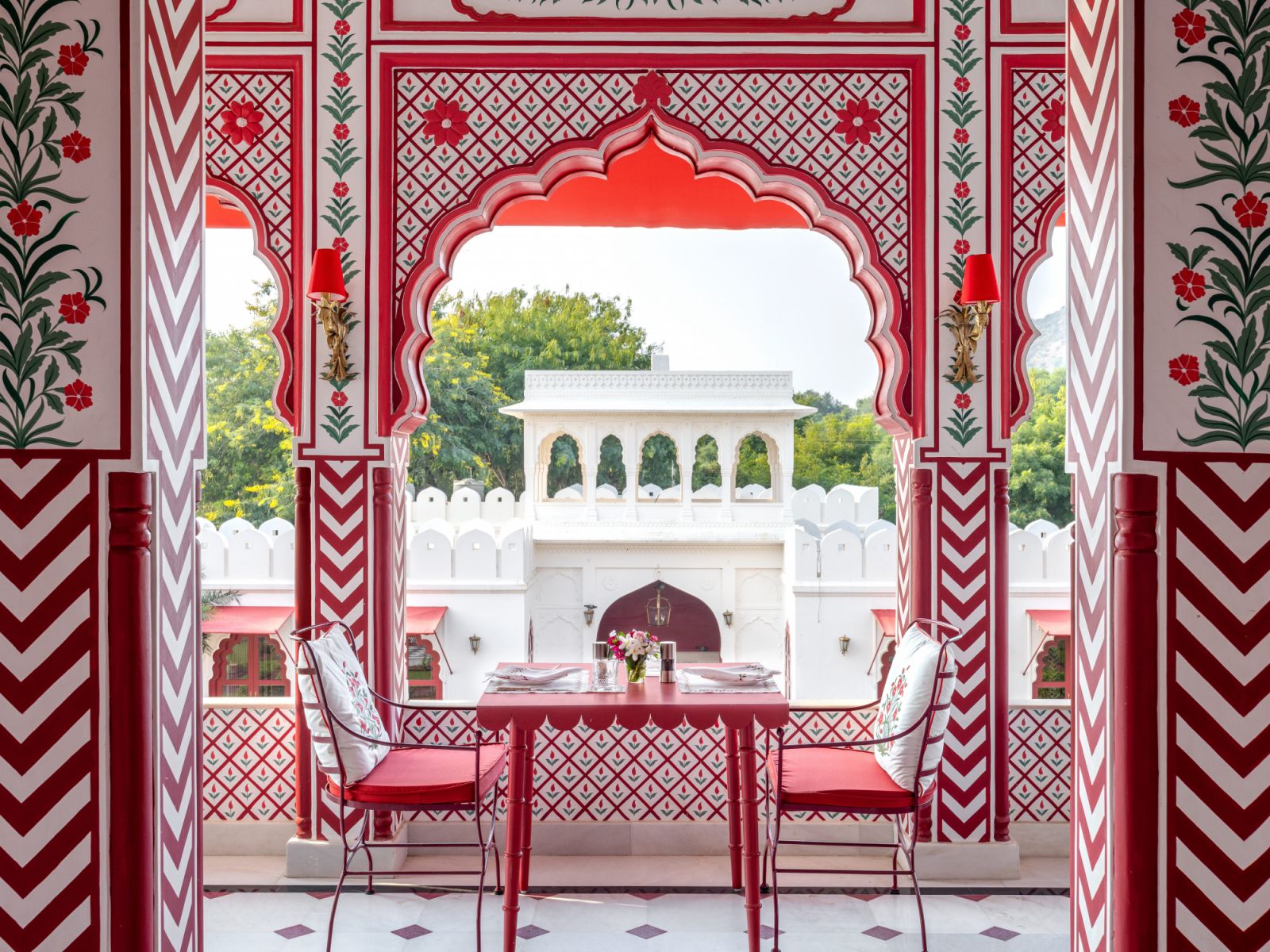 Dining space at Villa Palladio