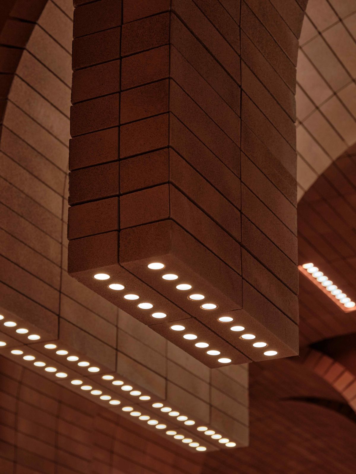 The lighting integration in the hidden vents