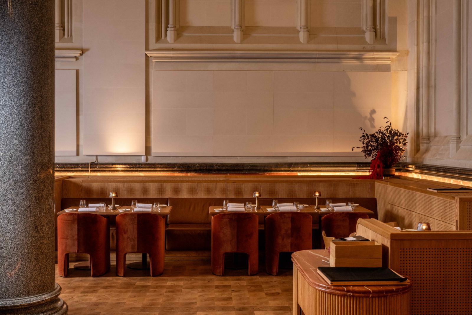 Reine in Melbourne’s historic 1890s Stock Exchange building, designed and restored by Akin Atelier and RBA Heritage Architects