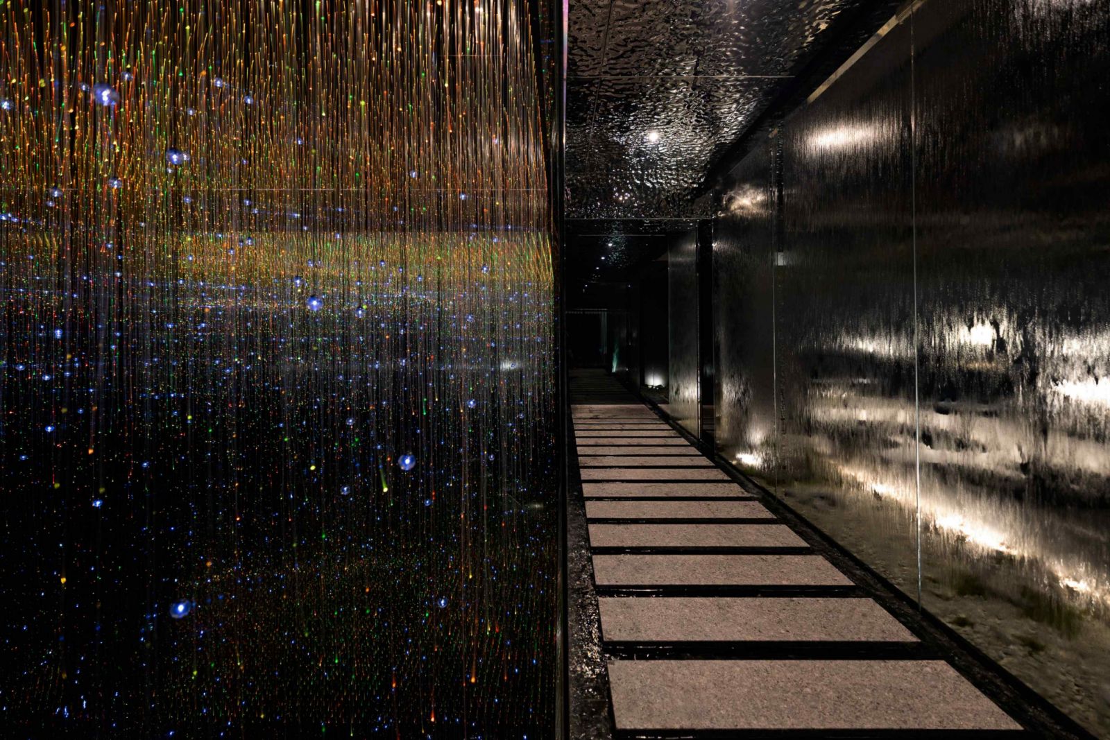 The shimmering cave-like ambiance on the second floor