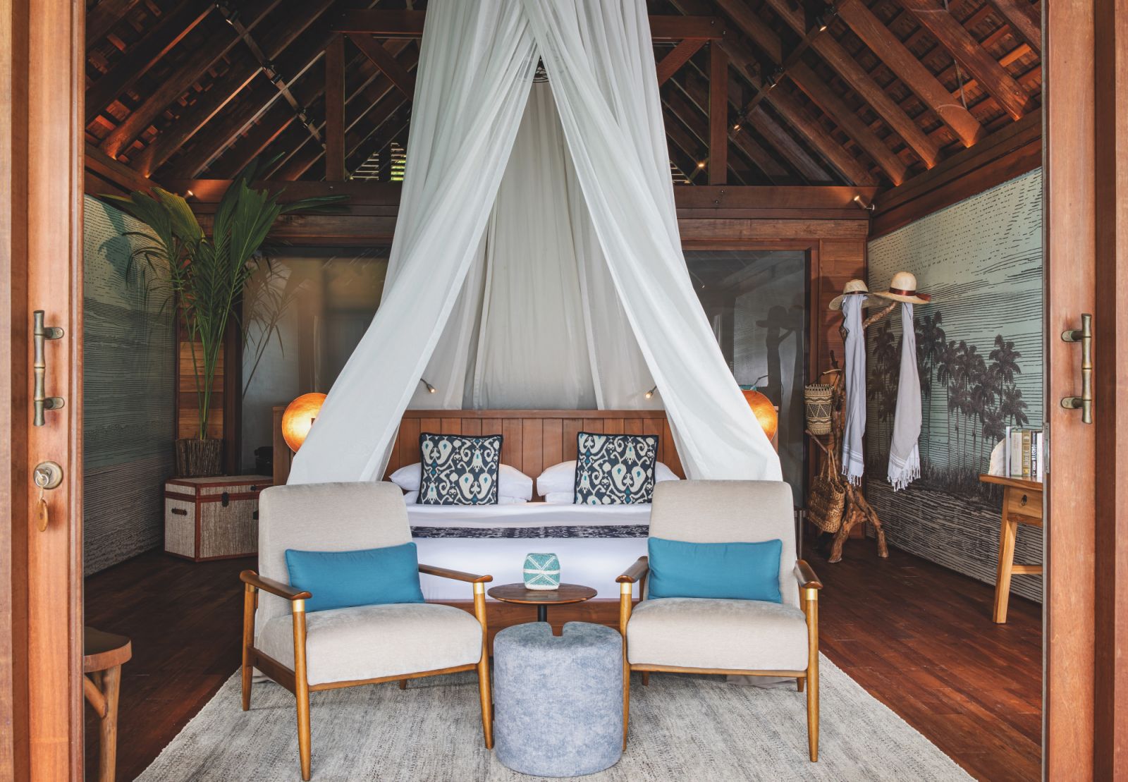 Overwater bungalow at Bawah Reserve