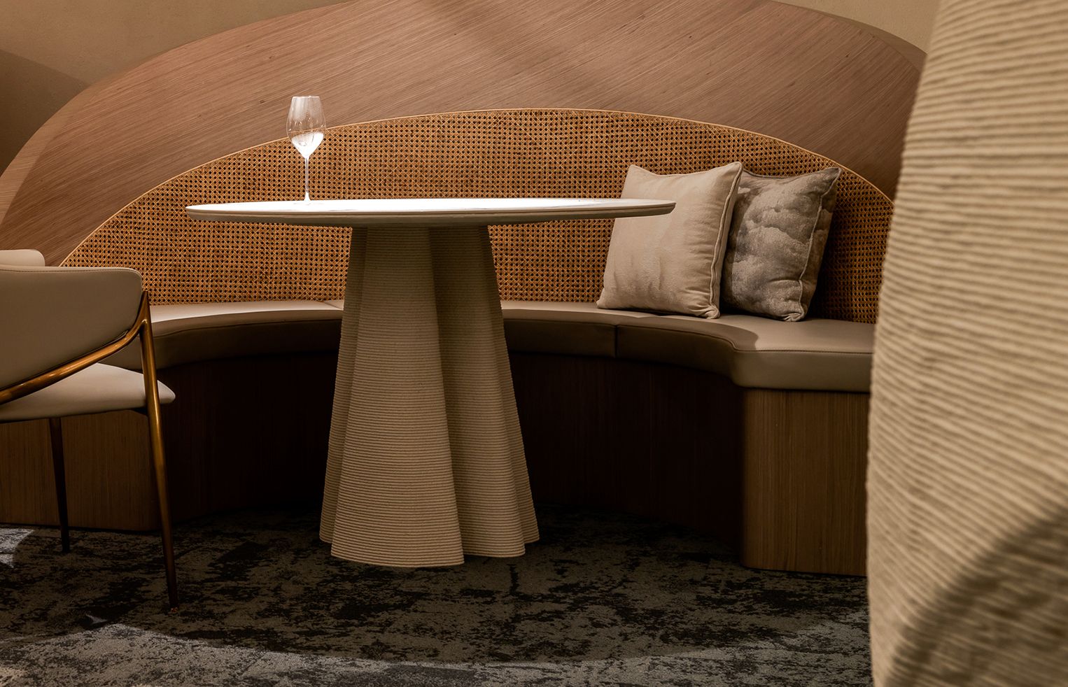 3D-printed furniture with pottery-like aesthetic