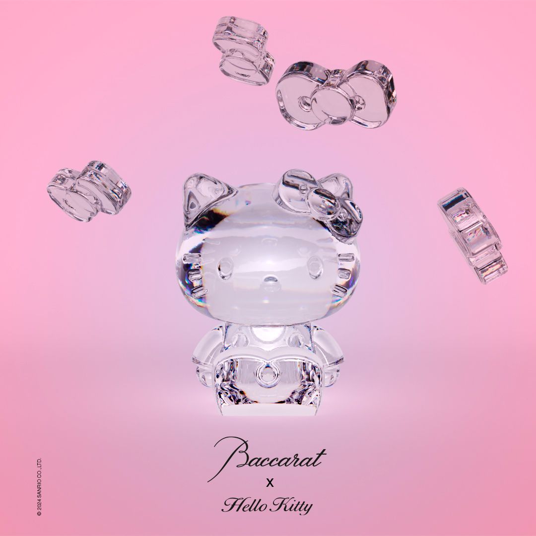 Baccarat’s Hello Kitty figurine celebrates her 50th birthday in 2024