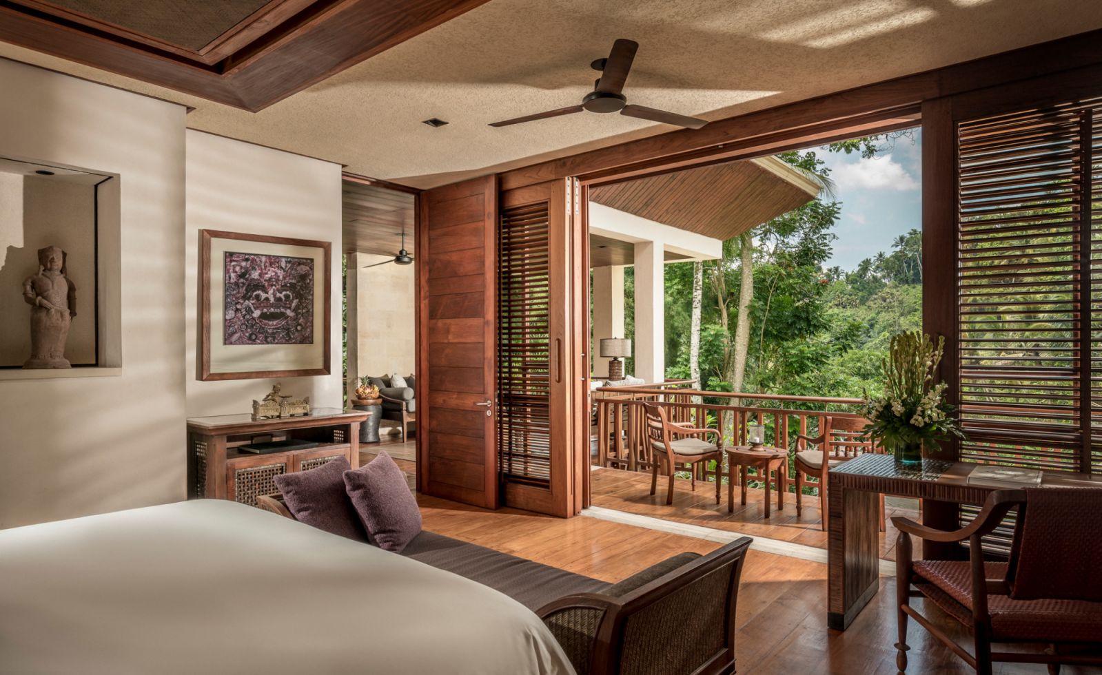 Royal villa bedrooom at Four Seasons Resort Bali at Sayan