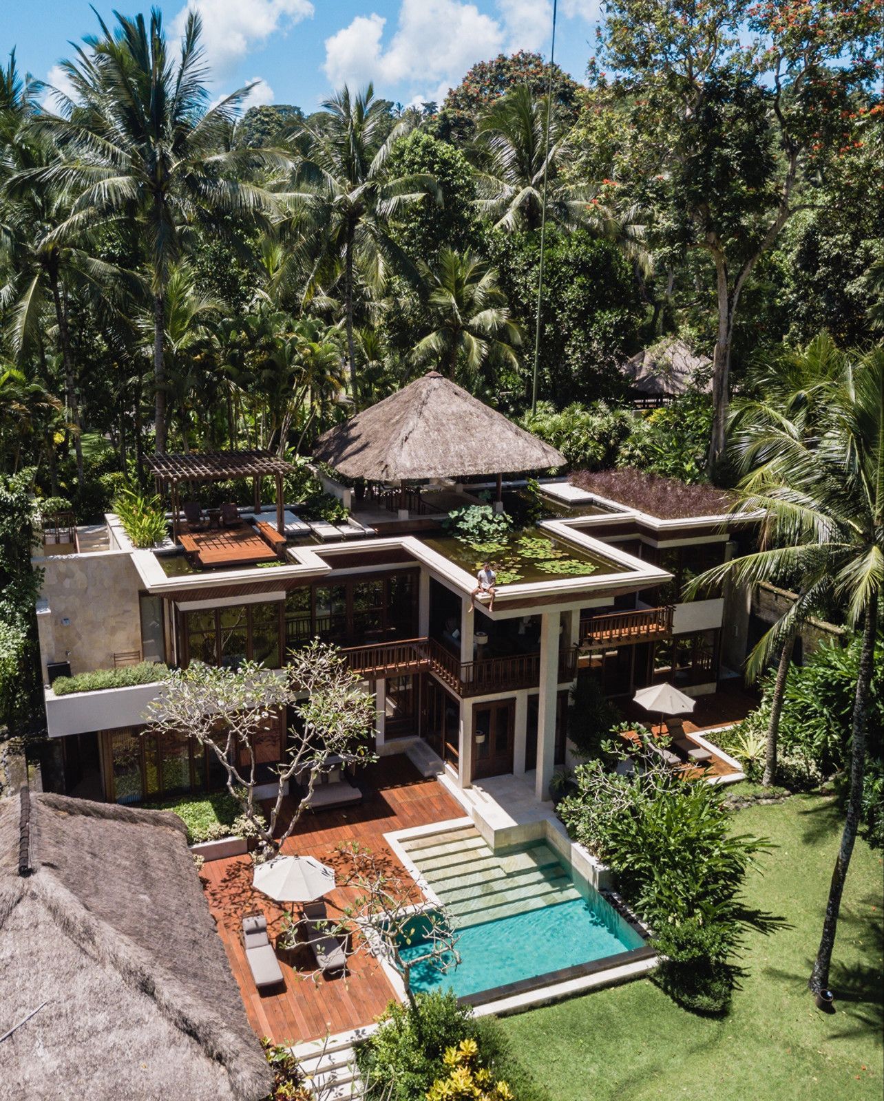 Aerial view of villa at Four Seasons Resort Bali at Sayan