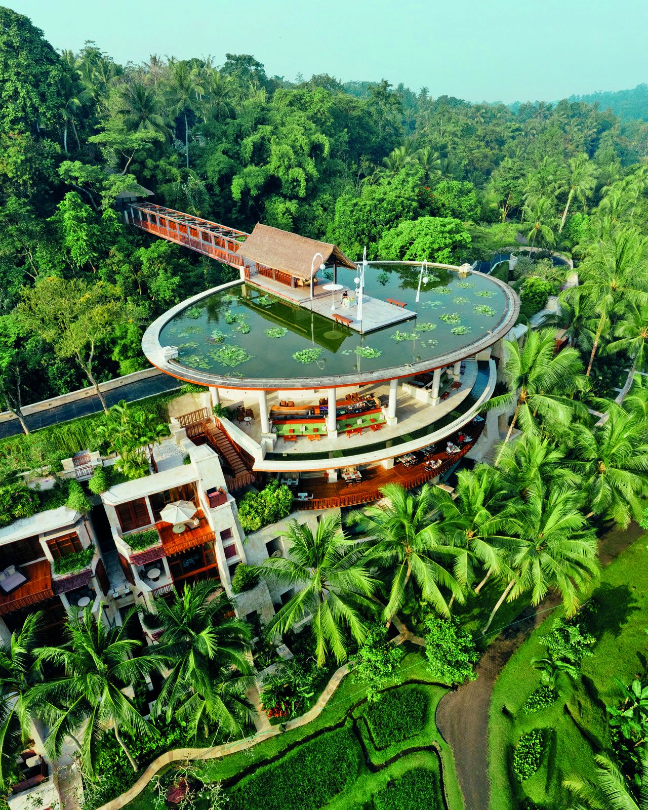 Aerial view of Four Seasons Resort Bali at Sayan