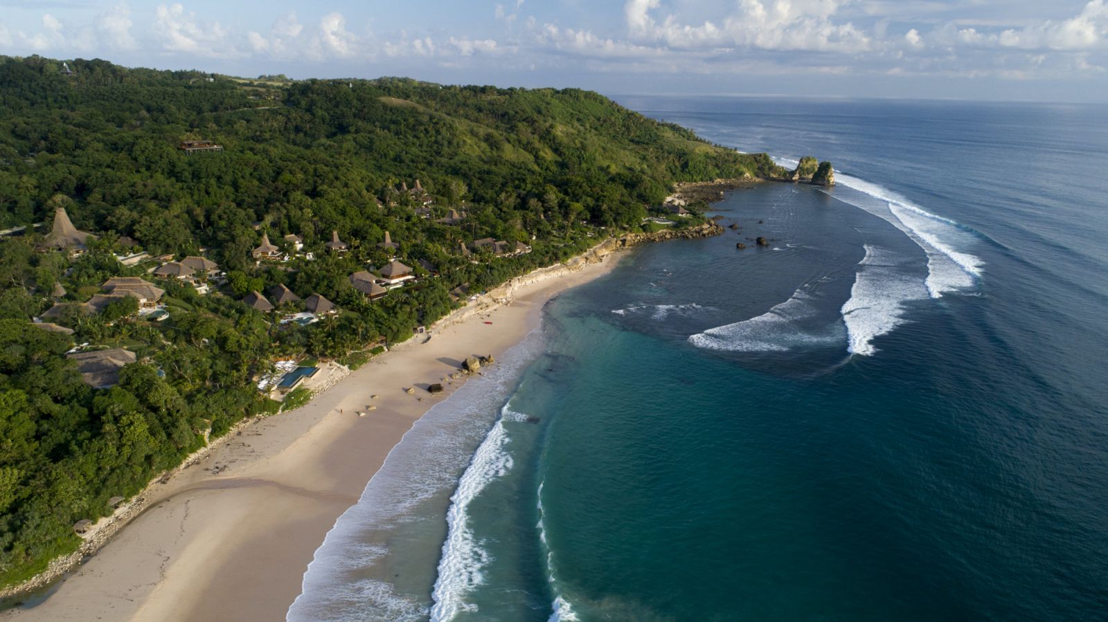 Aerial view of Nihi Sumba