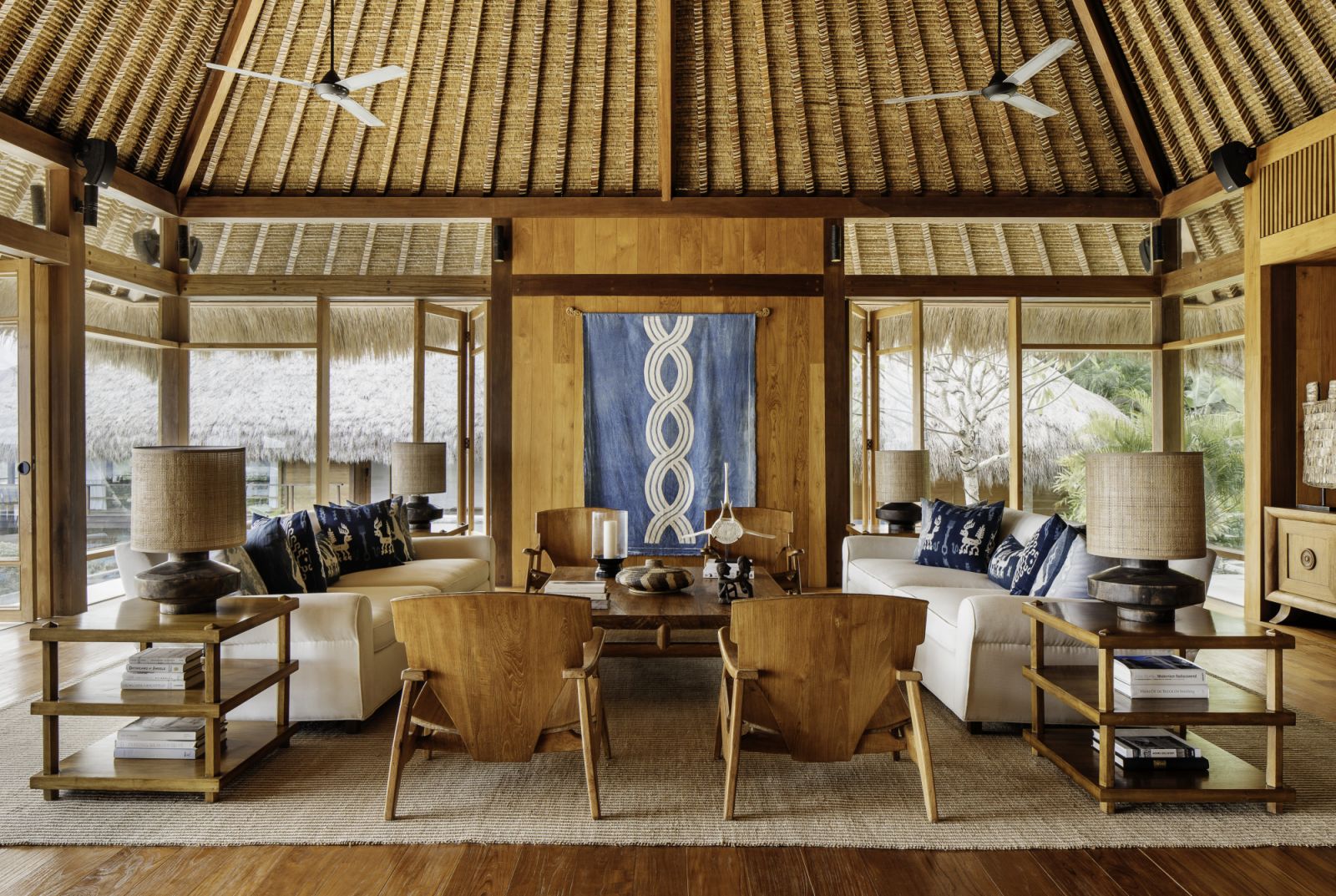 Mandaka's Owner Estate living room at Nihi Sumba