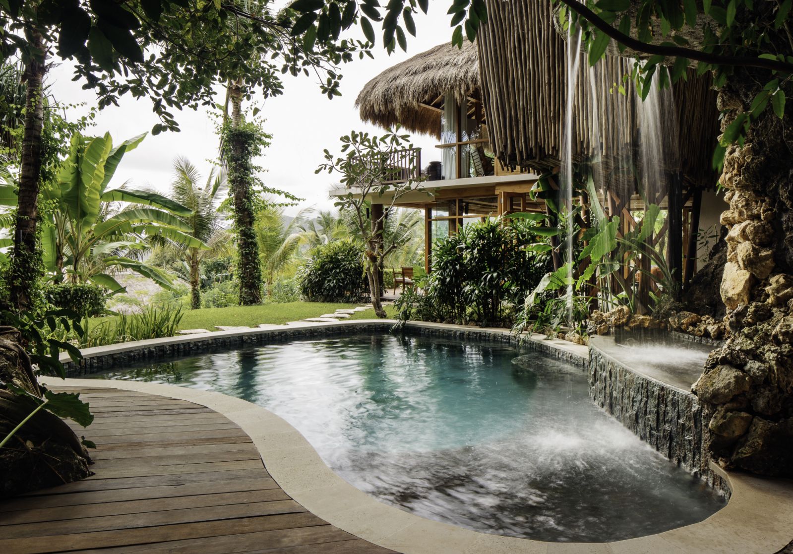 Mandaka Sumba House waterfall pool at Nihi Sumba
