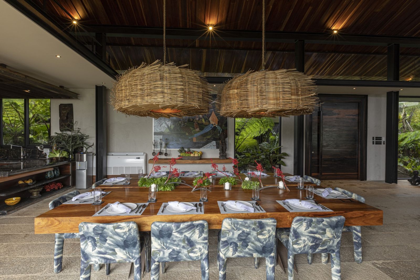 The dining room