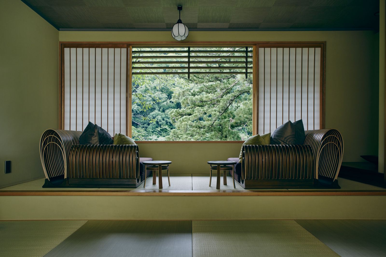 Yamanoha tatami maisonette at Hoshinoya Kyoto